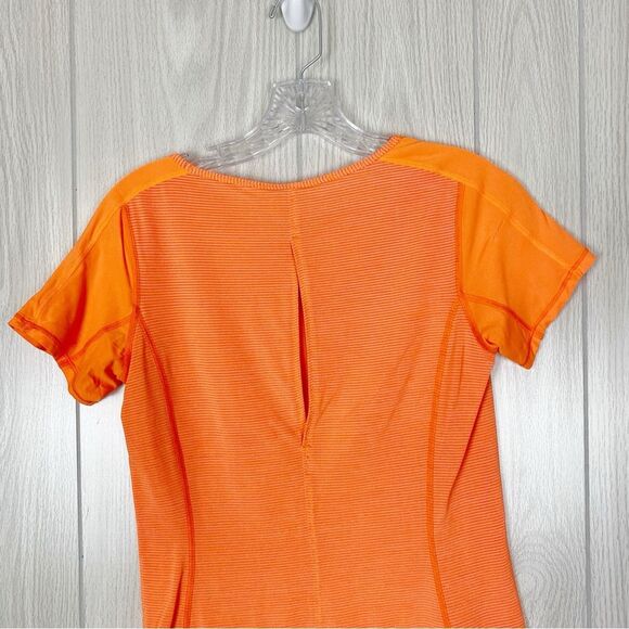 Lululemon | Bright Orange Run: Fast Track Short Sleeve Size 4 - Picture 6 of 10